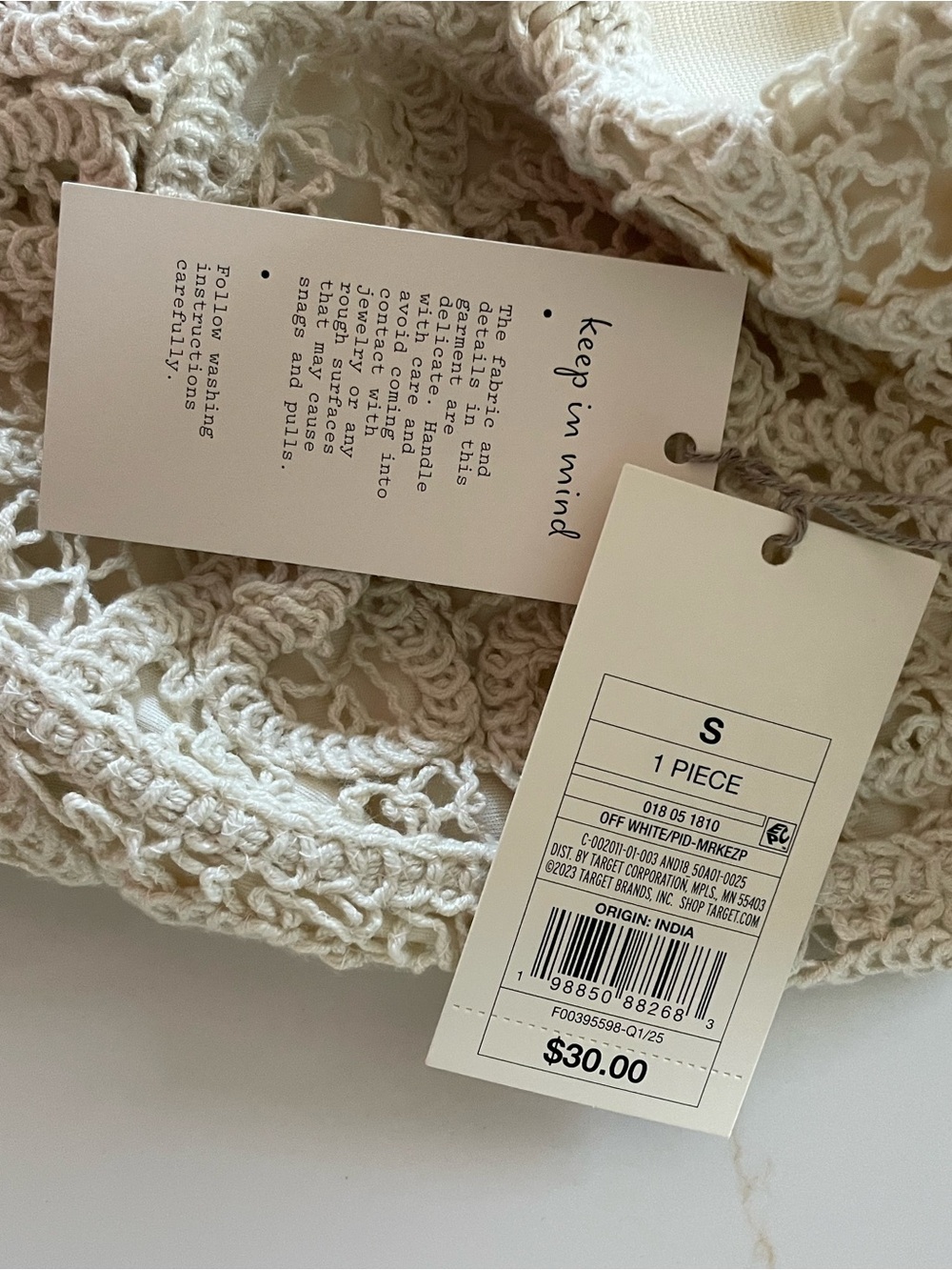 a new day Cream Crochet Lace Mini Skirt - Picture 6 of 8